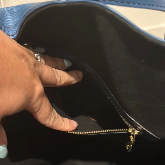 Louis Vuitton blue Epi randonnee bag - Picture 7 of 9